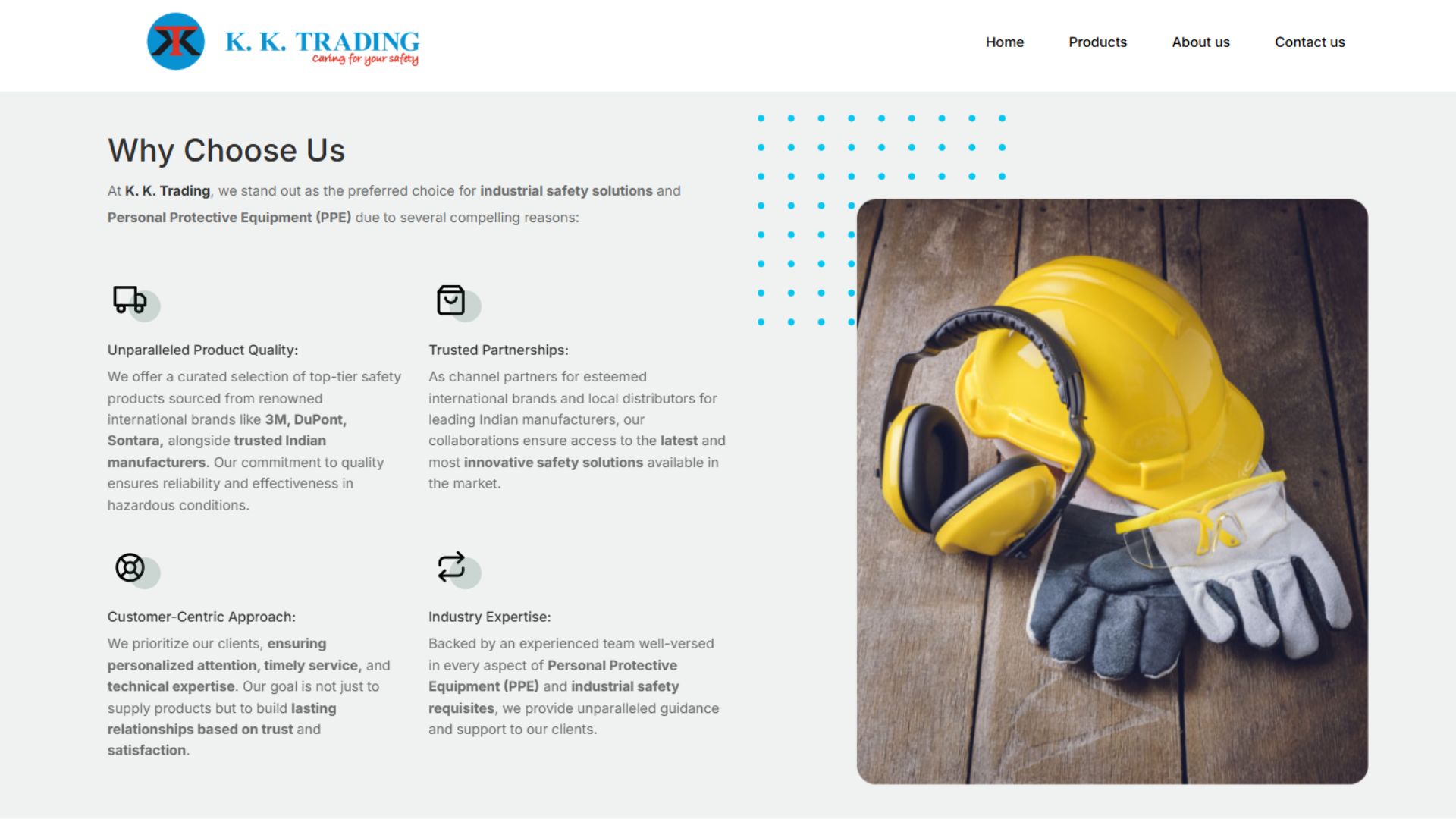 KKTrading Goa website