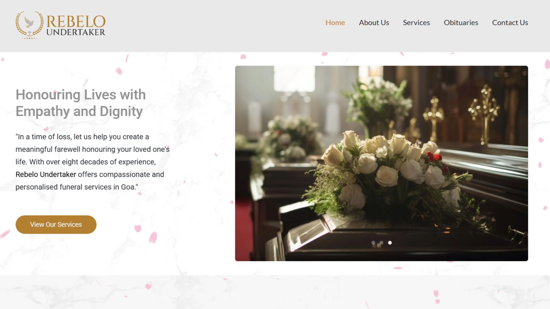 rebelo undertaker website