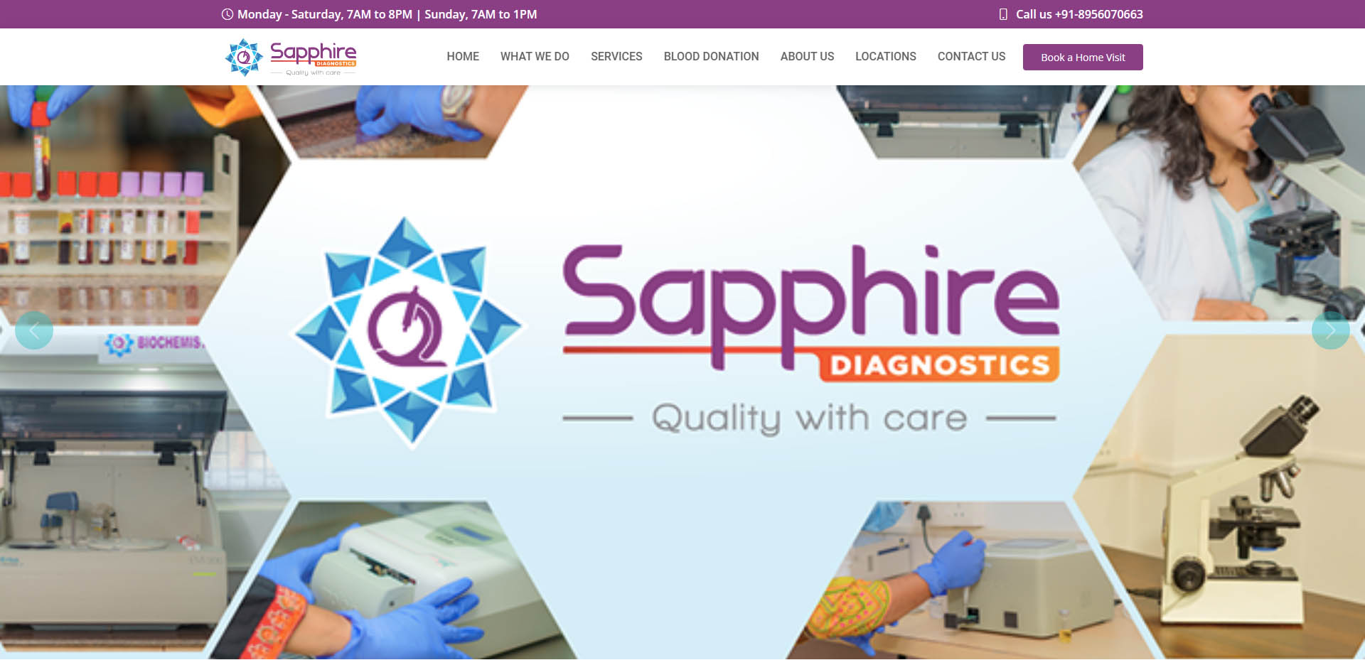 sapphire diagnostics website