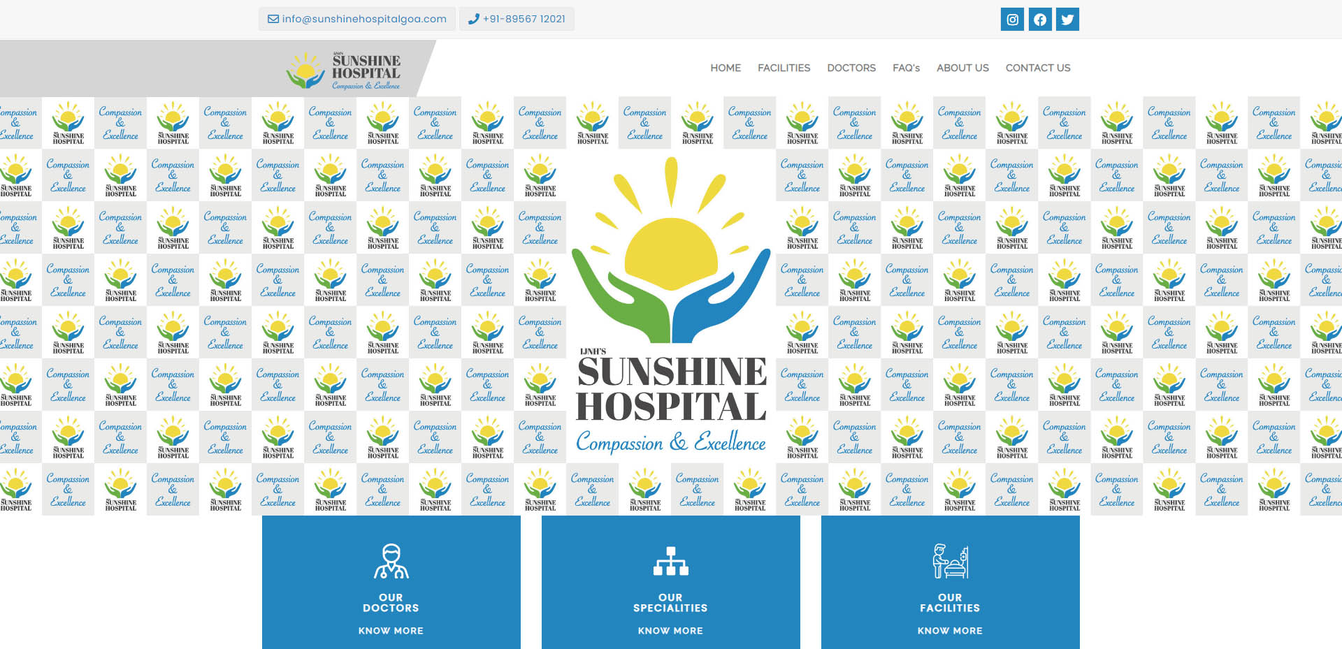 sunshine hospital website