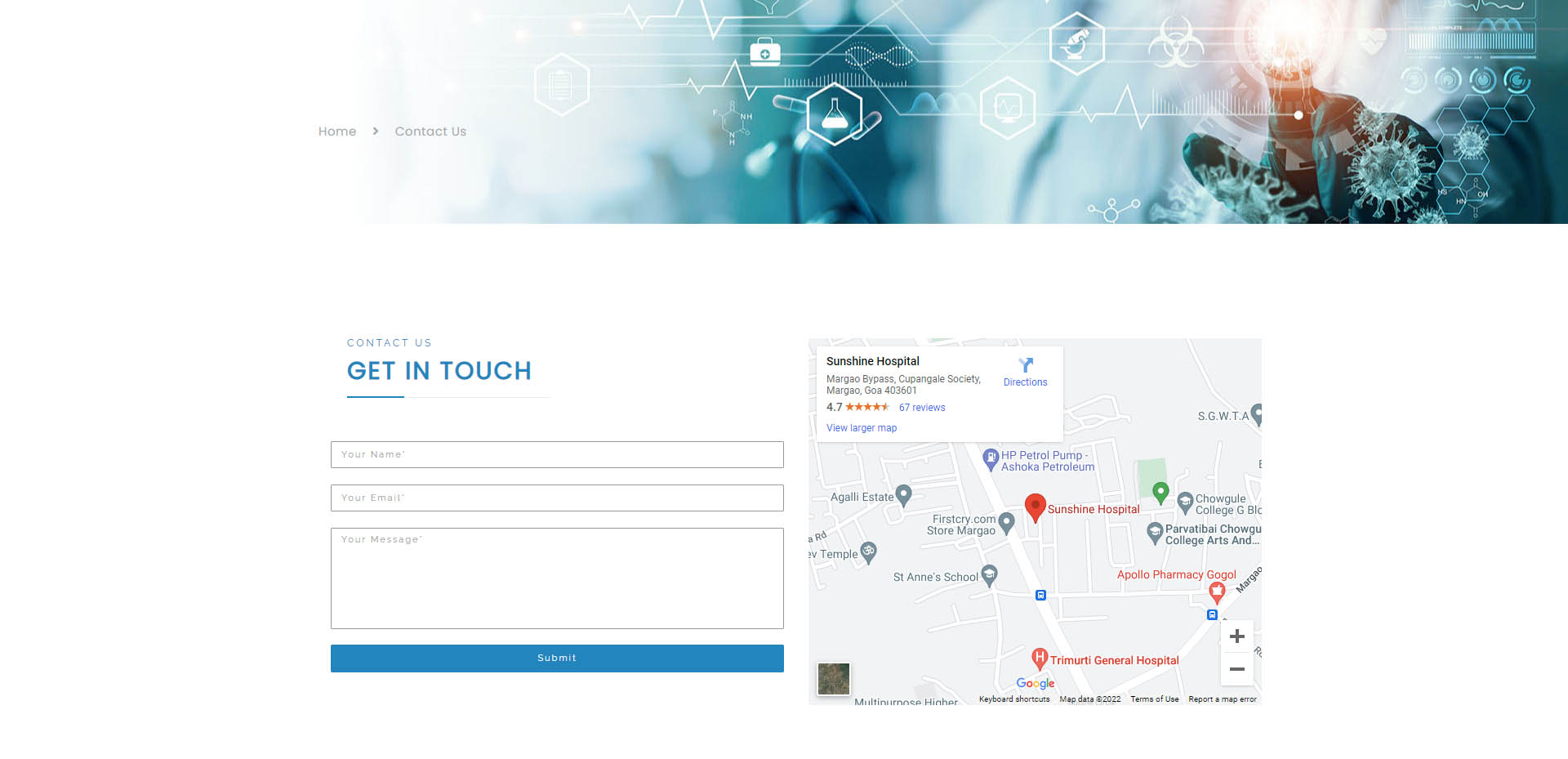 sunshine hospital website