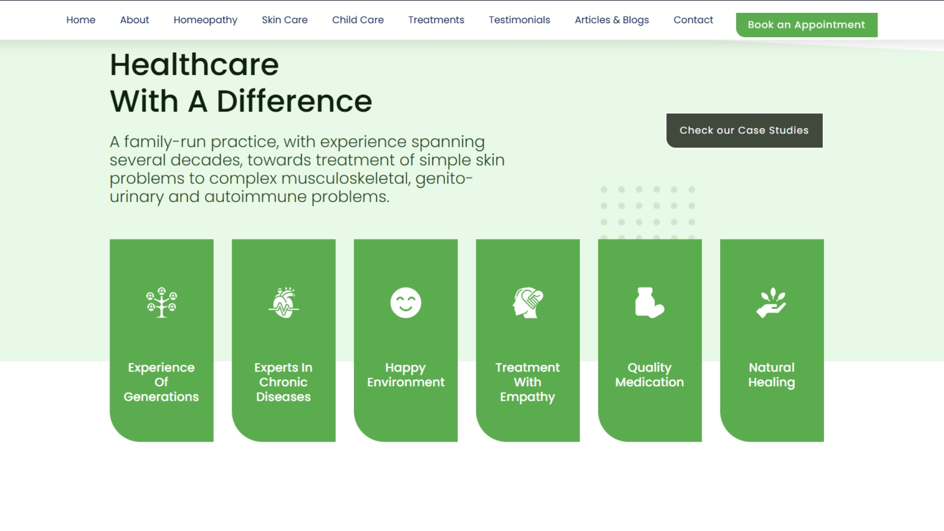 Vitanova Clinics website