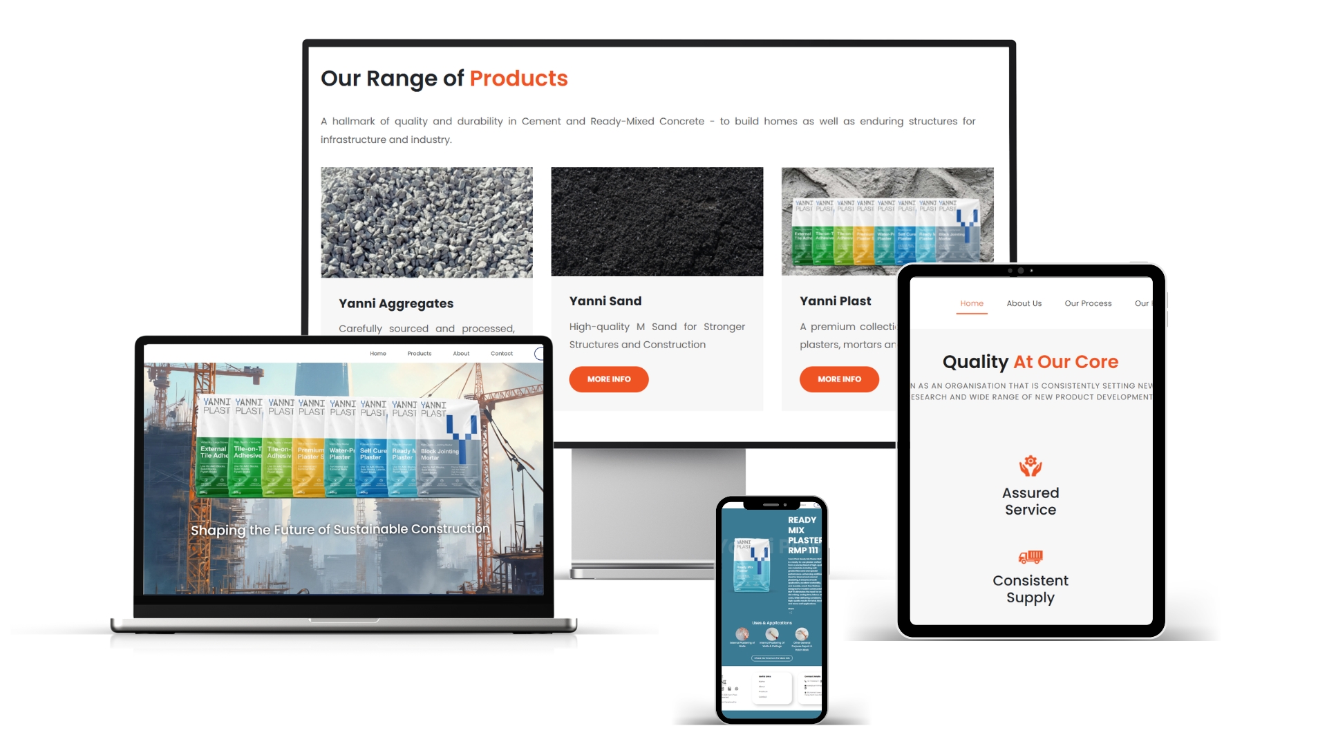 Yanni Infra Projects website