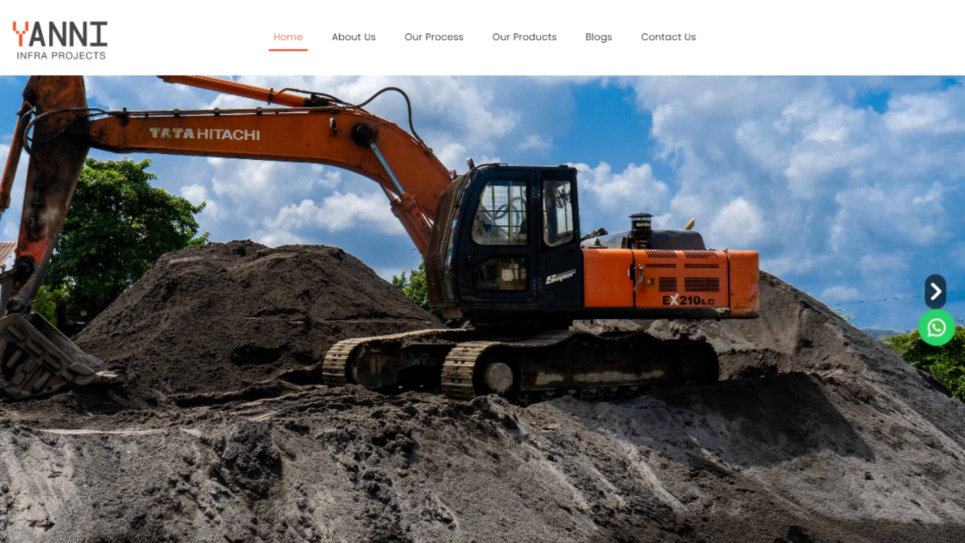 Yanni Infra Projects website