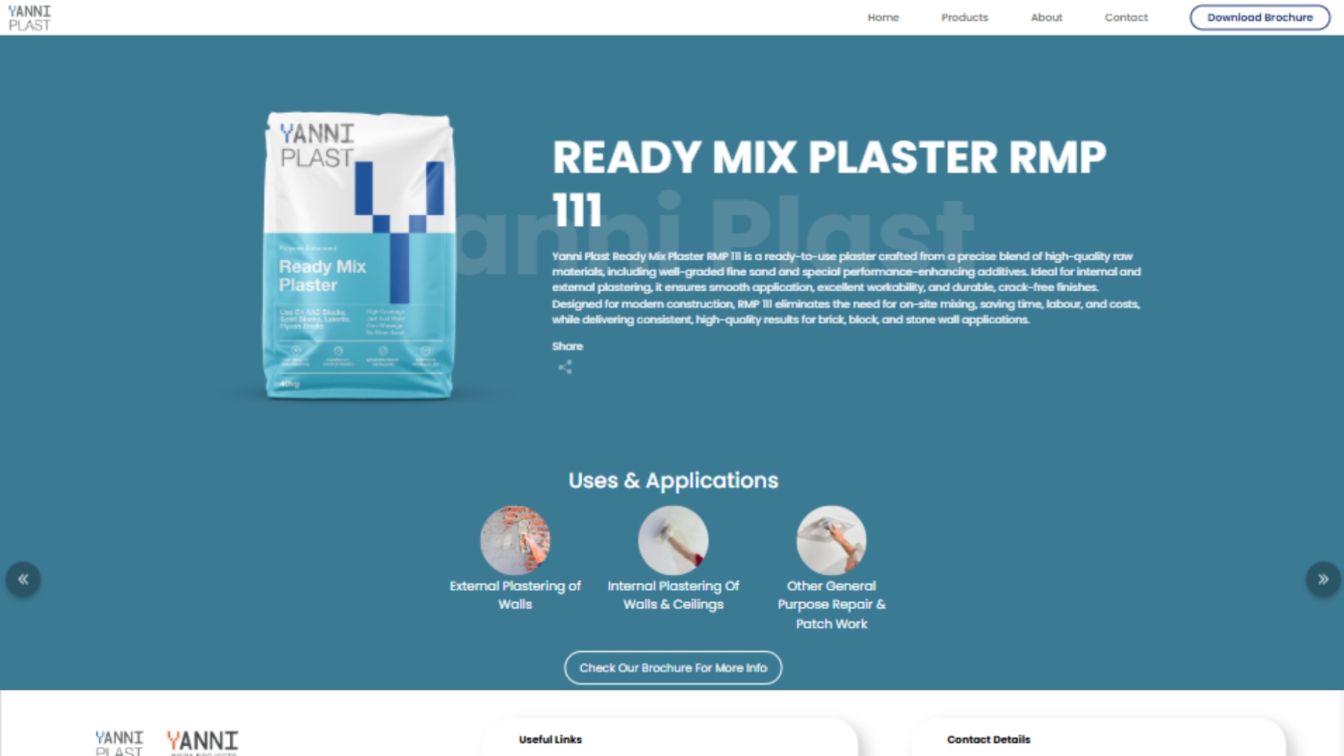 Yanni Infra Projects website